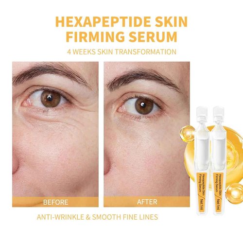 BACHERI Skin Firming Serum with Acetyl Hexapeptide-8, Hexapeptide-9, Carnosine - Moisturizing, Hydrating and Antioxidant for Fine Lines, 30 Pcs/Box Ampoules