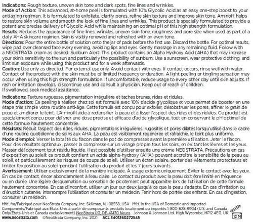 NEOSTRATA Smooth Surface Glycolic At-Home Chemical Peel High-strength Exfoliating Treatment Fragrance-Free, Oil-Free, 2 fl. oz.