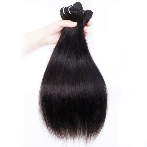 Afrodiva Straight 3 Bundles Human Hair 22 24 26 Inch 100% Unprocessed Brazilian Virgin Human Hair Bundles Double Weft Weave Bundles Straight Hair 70g/Bundle Hair Natural Color