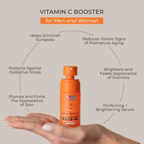 DS Labs 35% Vitamin C Brightening Serum, 30mL – Radiance, Hydration, With Vitamin E & Squalane, Supports Smoother, More Even Looking Skin, Vegan, Fragrance-Free, Paraben-Free