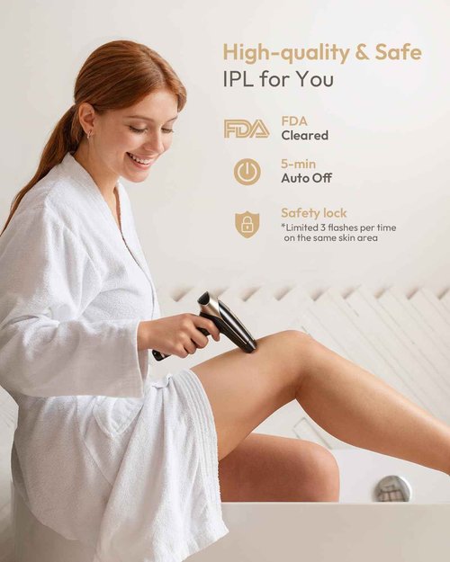 Nevvue Painless IPL Hair Removal Device, Gifts for Women, More Women Use for Facial Hair Removal, Suitable for Face Bikini Line Legs Arms Armpits