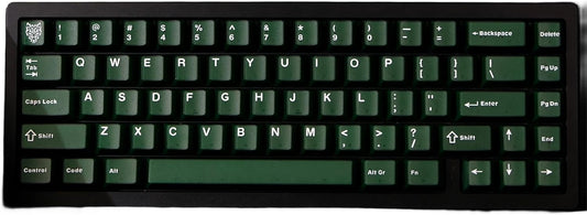 ABS Cherry Profile Double-Shot Keycaps, 114 Keys Green Emerald Keycap Set