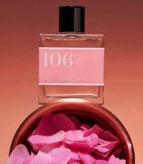 Bon Parfumeur Eau de Pafum 106 with Damascena Rose, Davana and Vanille 30ml Floral Intense