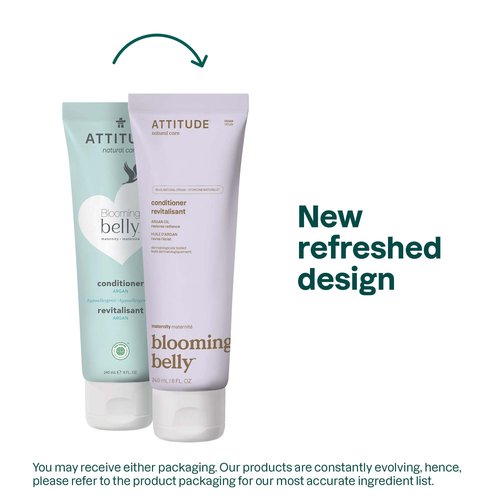 ATTITUDE Pregnancy Conditioner, Dermatologically Tested, Plant and Mineral-Based, Vegan Maternity Products, Argan Oil, 8 Fl Oz (Pack of 6)