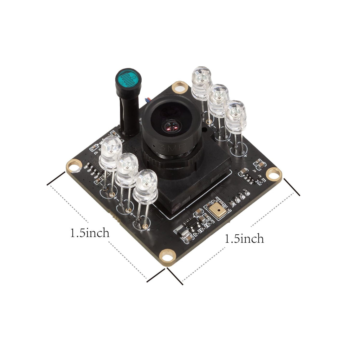 Arducam 1080P Day & Night Vision USB Camera for Computer, 2MP Automatic IR-Cut Switching All-Day Image USB2.0 Webcam Board with IR LEDs for Windows, Linux, Android and Mac OS