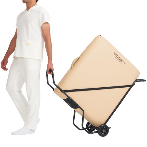 Master Massage Universal Foldable Massage Table Cart for Portable Massage Beds- Lightweight Massage Table Folding Travel Skate with Large Rubber Wheels Fits Most Brands & Sizes