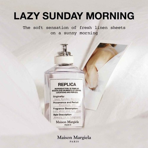 Maison Margiela - Replica - Lazy Sunday Morning Eau de Toilette - Fresh & Floral Fragrance - With Lily of the Valley, Iris Accord & White Musks Accord - 1.0 Fl Oz