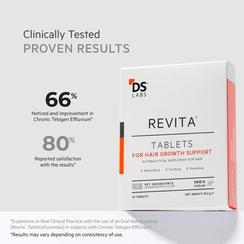 DS Labs Revita Hair System Bundle - Revita Revitalizing Shampoo (205 mL) & Revita Hair Support Tablets (30 Count) - For Fuller Looking, Healthier Looking Hair & Scalp Wellness