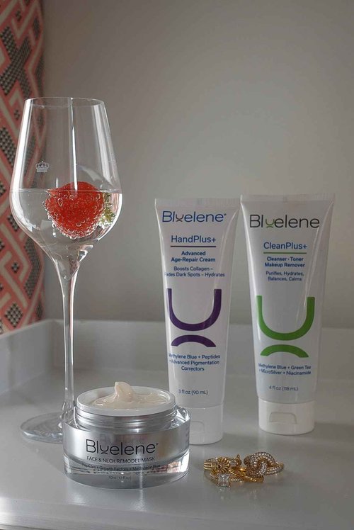 Bluelene HandPlus+ Collagen Boosting Advanced Age Repair Cream with Methylene Blue and Niacinamide, and Hexylresorcinol and Tranexamic Acid. Deep Hydration. Suitable for Sensitive Skin