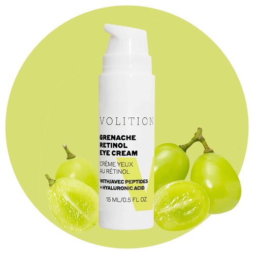 Volition Beauty Grenache Retinol Eye Cream with Peptides + Hyaluronic Acid | Gentle, Effective Formula for Crow's Feet & Firmer Undereye Area | Moisturizing Eyecare to Smooth Fine Lines & Wrinkles