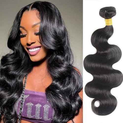 30 Inch 12A Grade Human Hair Bundles Body Wave Bundles 100% Unprocessed Brazilian Virgin Hair Bundles Double Machine Weft Brazilian Body Wave Bundles(1 Bundle)
