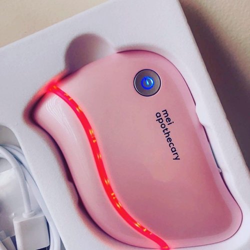 Mei Apothecary Triple Threat LED Gua Sha Tool Natural, Non-Toxic Skincare | LED Light, Heat & Sonic Vibration for Enhanced Facial Care