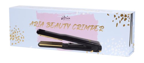 Aria Beauty Titanium Texturing Crimper - Hair Crimper Iron for 90's Inspired Volume and Shine - Crimping Tool with Adjustable Heat up to 450 F - 1 pc