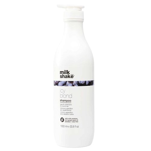 milk_shake icy blond shampoo | award winning shampoo with black pigment to cool brassy tones and enhance platinum blonde hair | ideal for maintaining icy, ash-toned color 33.8 fl oz