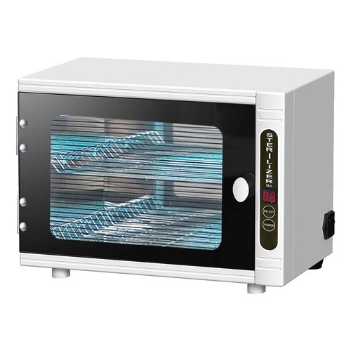 Henlivy Nail Tool cleaning cabinet, Large capacity, Double mode Stainless Steel cleaning with Timer Control for Spa Beauty Home Metal Tools