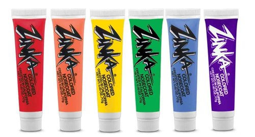 Zinka Nosecoat Sunscreen - Rainbow Pack - Red/Orange/Yellow/Green/Blue/Purple