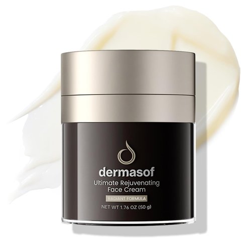 Dermasof Ultimate Rejuvenating Moisturizer Face Cream with Vitamin C, Niacinamide, Anti Aging, Anti Wrinkle, Antioxidant, Firming, Repair, Brightening, Even Skin Tone, Reduce Dark Spots 1.7 Fl Oz