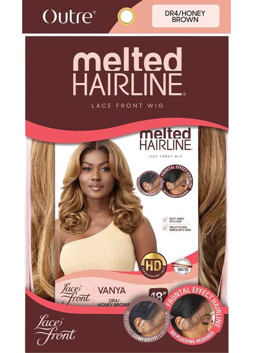 Outre Melted Hairline HD Lace Front Wig VANYA (DR GINGER BROWN)
