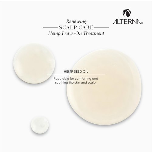 Alterna Haircare Renewing Scalp Care Hemp Leave On Vegan Hair and Scalp Treatment, 2.5 Fl Oz Lightweight and Fast Absorbing to Moisturize, Soothe and Calm Scalp