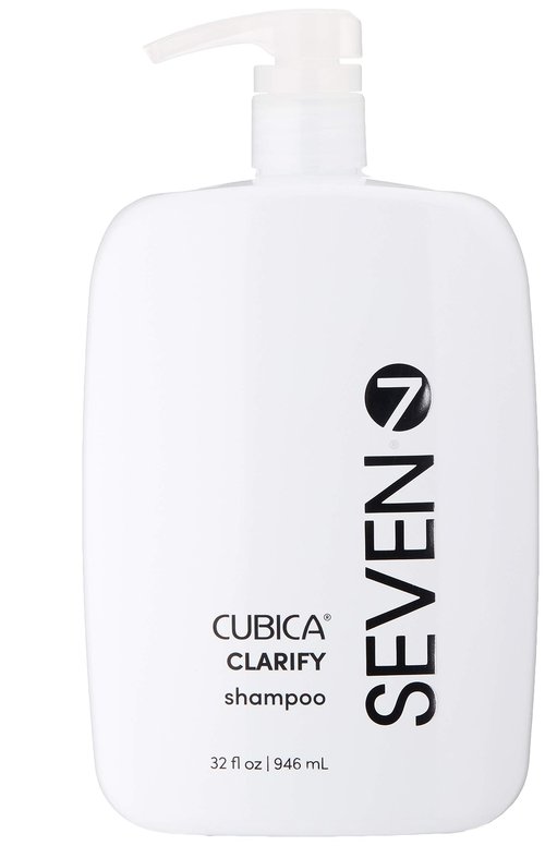 SEVEN Hair Care Cubica Clarifying Shampoo for Women & Men, Detox and Minimize Dry Scalp + Buildup with Rosemary, Eucalyptus & Rose Hip Oil, Cruelty Free, Sulfate Free, Made in USA, 32oz