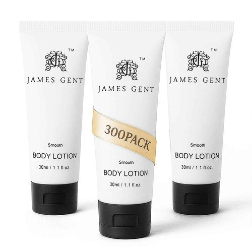 JG JAMES GENT Travel Size Body Lotion Bulk 300 Pack Individually Wrapped Travel Lotion Hotel Size Aloe and Green Tea Extract Infused Hotel Toiletries and Supplies for Guests