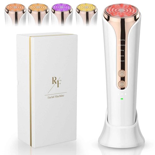 Texet Microcurrent Facial Device, 5-in-1 Skin Tightening Device,Home Use Facial Massager for Lifting, Toning, Wrinkle Reduction White7