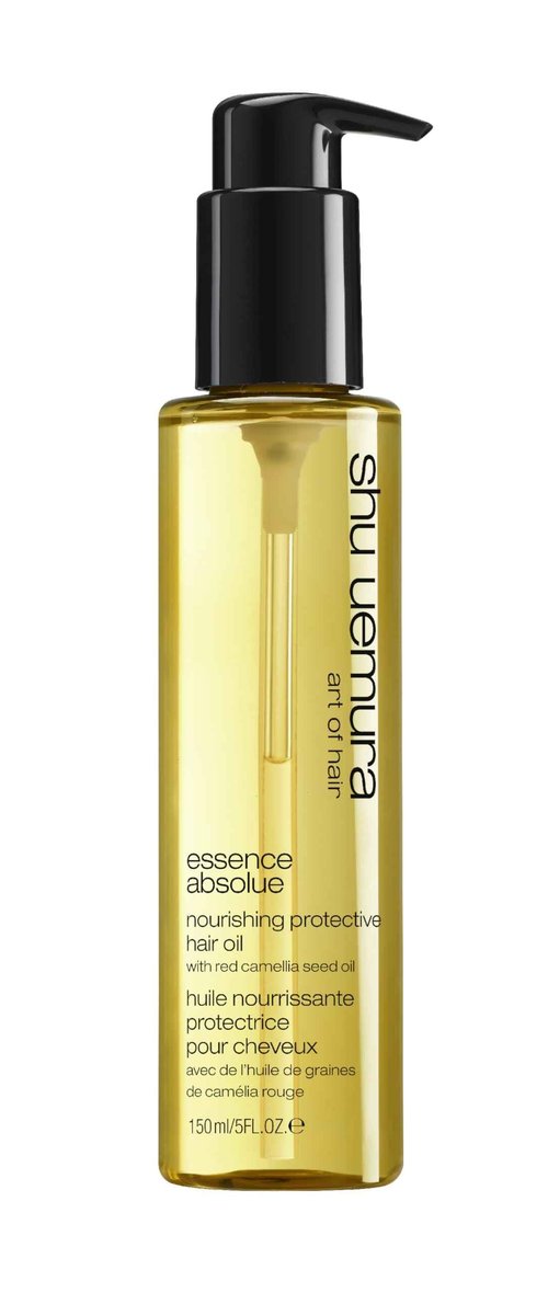 shu uemura art of hair Essence Absolue Nourishing Protective Hair Oil - Lightweight Multi-Benefit Leave In Treatment, Hydrates, Adds Shine, and Reduces Frizz with Heat Protection, 5 Fl Oz