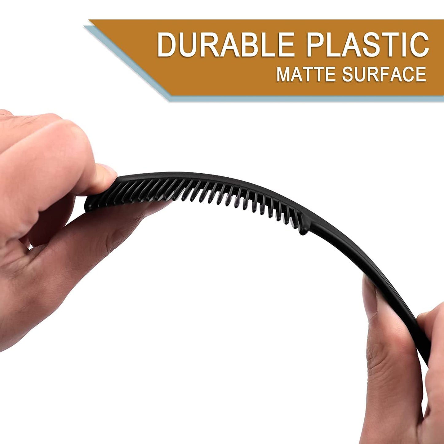 HQSLsund 500 pcs Combs PP Plastic Material, Individually Wrapped Bulk Combs For Homeless, Women, Kids, Hotel, Airbnb, Shelter, Charity (Black, 500)