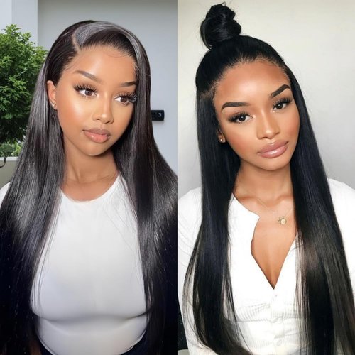 Kareenma Short Straight Human Hair Bundles 10 12 14 16 Inch Human Hair Bundles 100% Unprocessed Brazilian Virgin Hair Bundles Weave Human Hair Extensions For Daily Life
