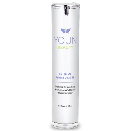 YOUN Beauty Retinol Night Cream Moisturizer for Face by Holistic Dr. Anthony Youn – Paraben-Free Face Moisturizer with Vitamin B5 & E, Hyaluronic Acid, and Green Tea for Skin Renewal, 50ml