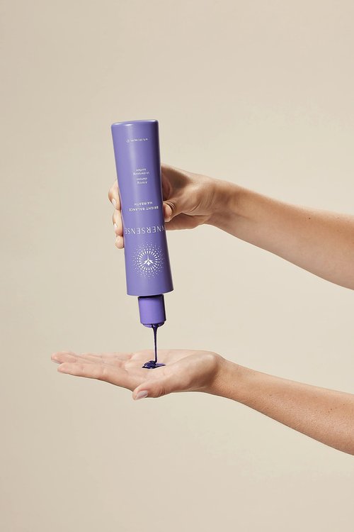 Innersense Organic Beauty - Natural Bright + Balanced Purple Toning Shampoo + Conditioner Value Duo | Non-Toxic, Cruelty-Free, Vegan Haircare (10 fl oz | 295 ml)