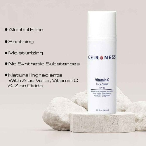Geir Ness Vitamin C Day Cream - SPF 30 - Anti Aging Day Time Moisturizer Cream