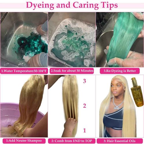 BABOSHOW 613 Blonde 13x6 Lace Front Wig, 100% Human Hair, [2-Year Life], Skinlike HD 200% Density, 613 Straight Frontal Wigs Human Hair, Pre Plucked Free Part 28 Inch, [0.1mm Ultra-thin HD Lace]