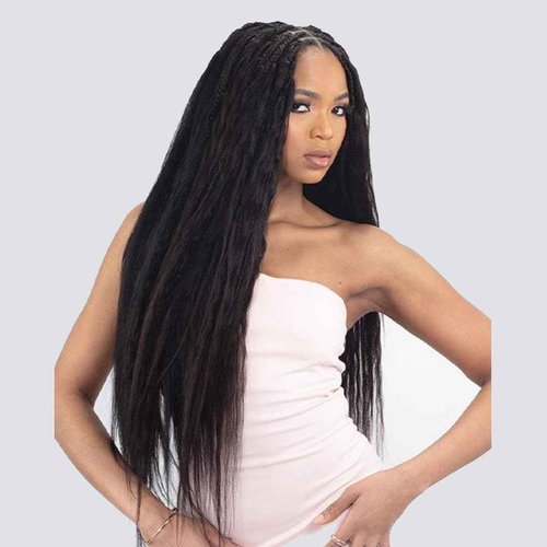 Shake-N-Go Freetress Human Hair Braids - Deep Bulk 18" - (Off Black 1B)
