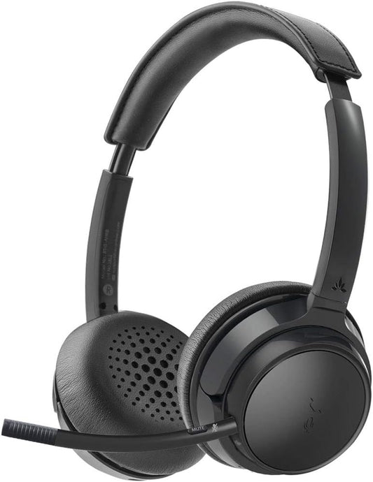 Avantree AH6B - Bluetooth On Ear Headphones with Detachable Mic for Work in Office or at Home, Premium Sound, Soft Padding, Lightweight, Wireless & Wired Headset for Phone PC Laptop, Champaign Gold