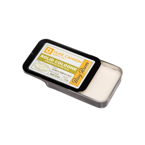 Duke Cannon Solid Cologne Quartet - Bourbon, Bay Rum, Midnight Swim & Old Glory, Portable Concentrated Cologne Balms, Travel-Friendly, 1.5 oz. 4-Pack