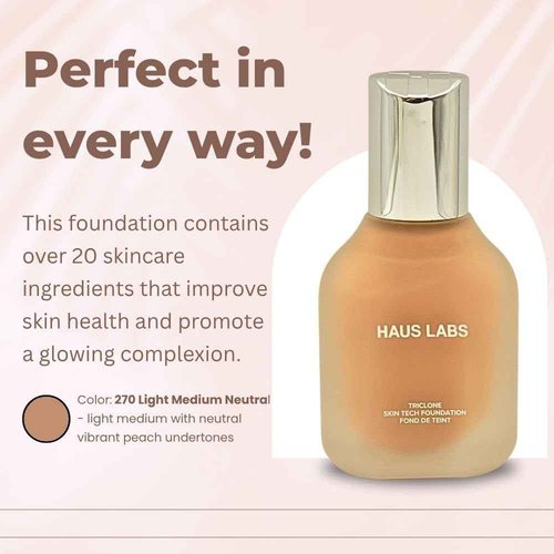 Haus Labs by Laday Gaga Triclone Skin Tech Foundation - 270 Light Medium Neutral