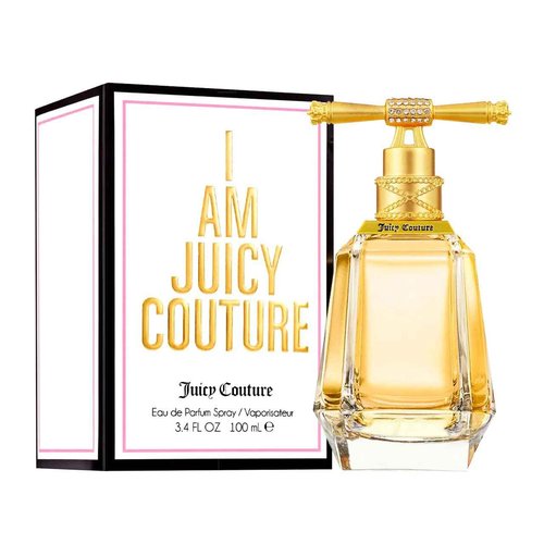 Juicy Couture, I am Juicy Eau De Parfum, Women's Perfume with Notes of Pomelo, Gardenia & Amber - Fruity & Sweet Perfume for Women, EDP Spray, 3.4 Fl Oz