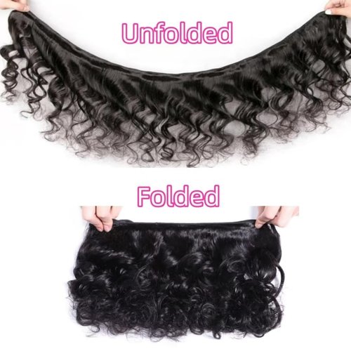 Ladiaryf Hair Loose Wave Bundles Human Hair Brazilian Virgin Hair Loose Wave Human Hair Bundle Natural Black Color Can Be Dyed and Styled Total 300g 14 14 14 Inch
