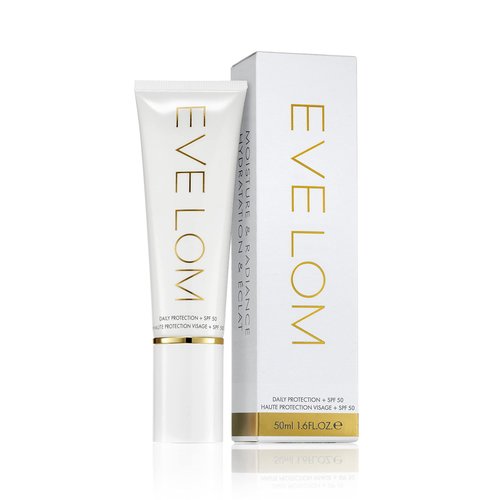 EVE LOM Daily Protection SPF 50 Facial Sunscreen - Face Moisturizer Protects, Repairs & Hydrates Skin for 36 Hours - Antioxidant-Rich Formula with Niacinamide & Vitamin C - 50ml