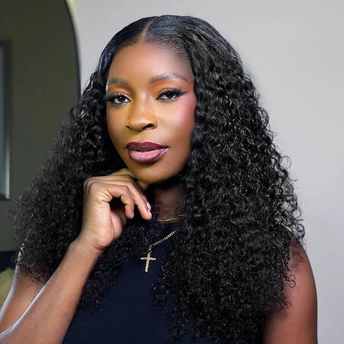 Crochet Human Hair Extensions Water Wave Pre-Separated Curly Crochet Hair Extensions Invisible Micro Loop Crochet Hair Knotless Feather Crochet Human Hair 20inch 60g