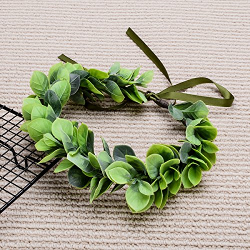 Floral Fall Christmas Flower Crown Vintage Nature Berries Festival Woodland Wedding Headband HD-02 (Green Leaf)