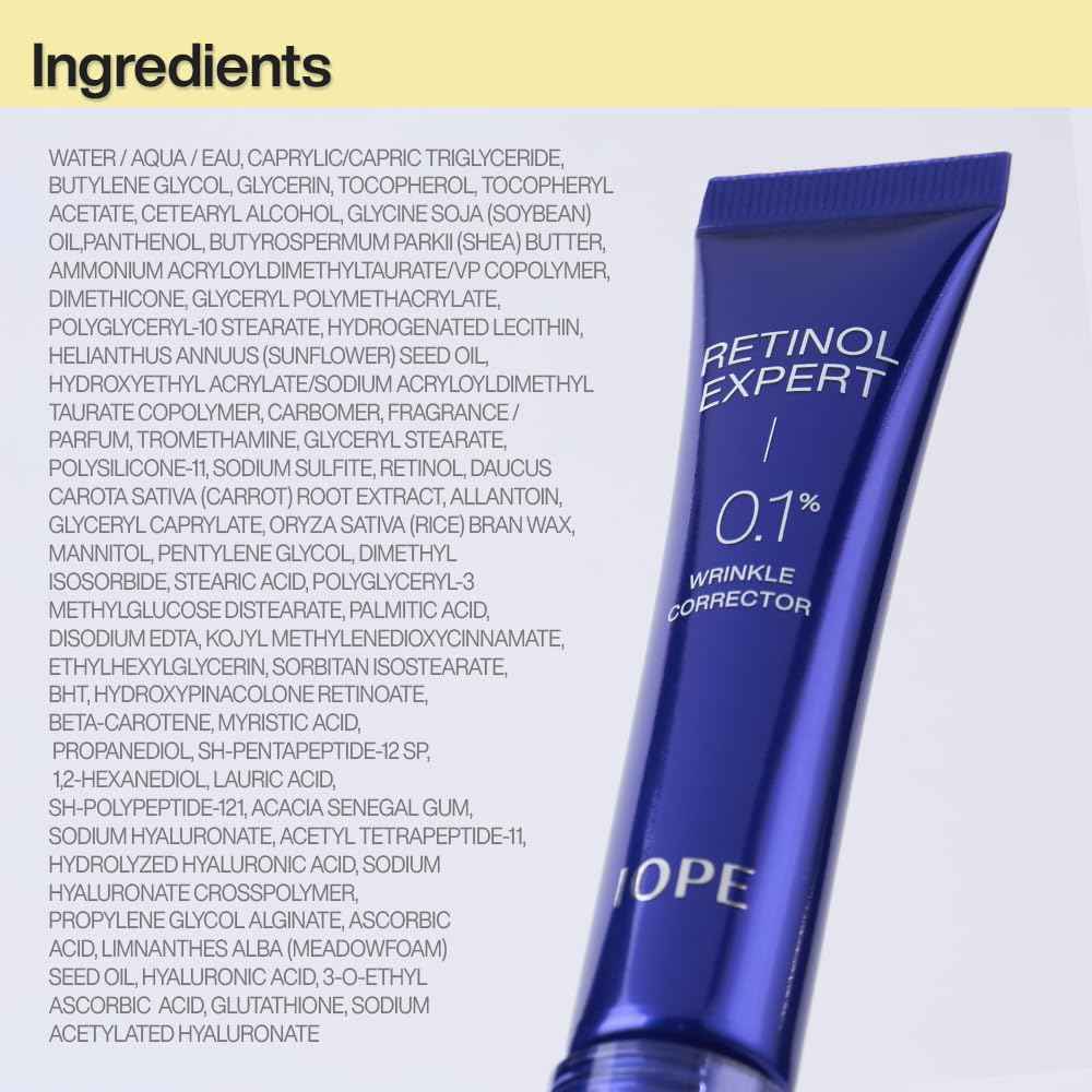 IOPE Retinol Expert 0.1% - Anti-Aging Serum with Pure Retinol, Reduce Wrinkles & Fine Lines, Pore Refining, Ideal for Retinol-Experienced User, Dermatologist Tested Korean Skincare, 1.01 fl.oz.