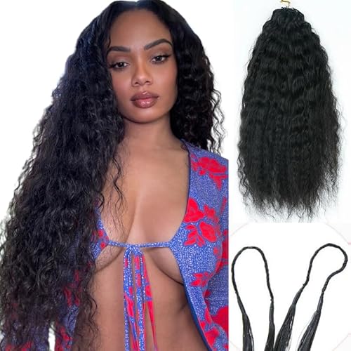 Wet and Wavy Super Wave Knotless Pre-Separated Feather Crochet Hair Extensions Human Hair Water Wave Crochet Hair Machine Made Feather Human Hair Extension 14inch 120g