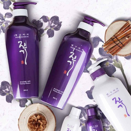 Daeng Gi Meo Ri- Jin Gi Vitalizing set[ Shampoo x2, Treatment x1], 100% Domestic Oriental Herb, Providing Moisture to Frizzy and Split Hair, Smooth and Shiny Hair, Nourishing Korean Herbal Hair Care