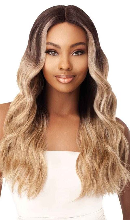 Outre Synthetic I-Part Swiss Lace Front Wig STEVIE (1B)