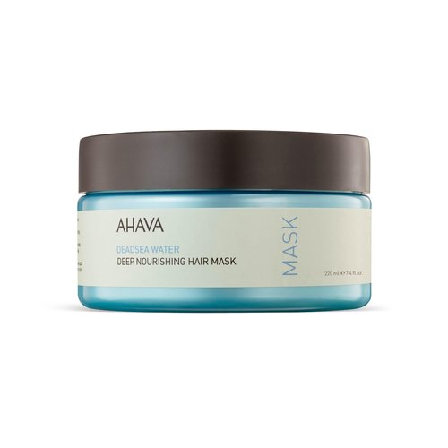 AHAVA Dead Sea Water Deep Nourishing Hair Mask - Rich & Creamy Mask Nourishing & Revitalizing Shine, Cures Daily Scalp & Hair Damage, includes exclusive Osmoter, Jojoba Oil & Argan Oil 7.4 Fl.Oz