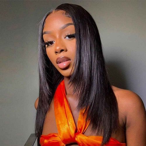 Straight Bundles Human Hair 20 22 24 26 Inch 4 Bundles Human Hair Straight 100% Unprocessed Brazilian Virgin Hair Weave Bundles Human Hair Extension for Women Trippy Hair Bundle Natural Color