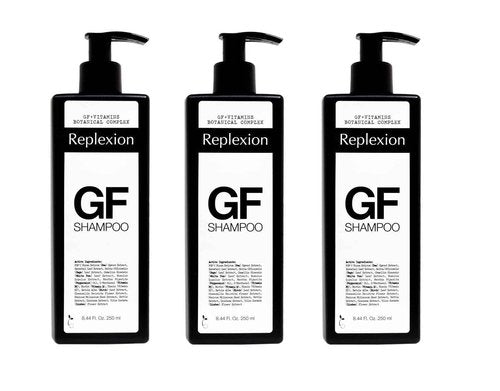 Replexion Hair Growth Shampoo (3x250ml) – Revitalizes Scalp, Strengthens Roots, and Promotes Thicker, Healthier Hair with Botanical Growth Factors – Reduces Hair Loss and Restores Vitality