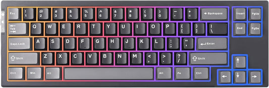 YUNZII RT68 Rapid Trigger Gaming Keyboard,Hall Effect Magnetic Switch,68 Keys,RGB Backlit RGB,Gasket Mount Hot Swap Struture,Adjustable Actuation TKL for Mac/Win(Beige, Outemu Switch)